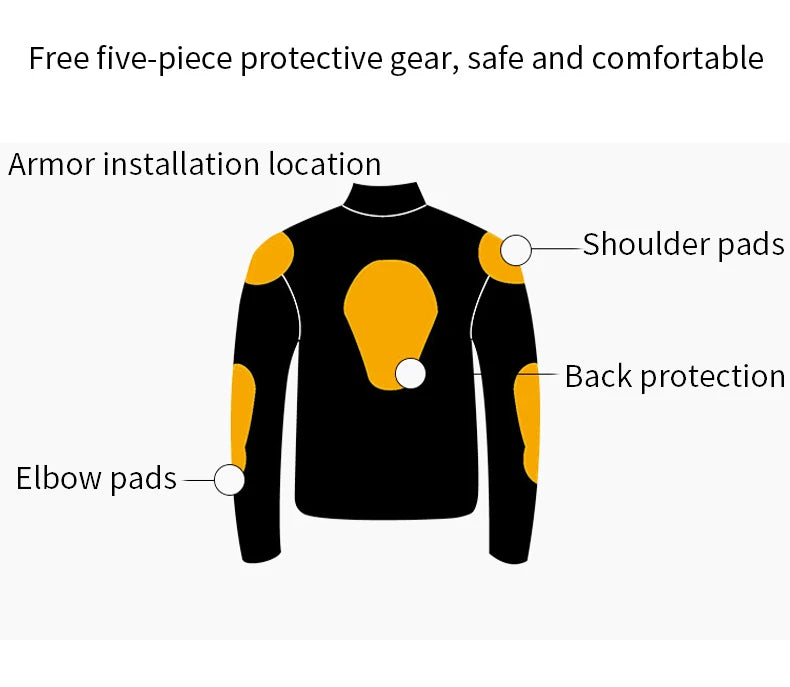 Reflective Protective Riding Jacket