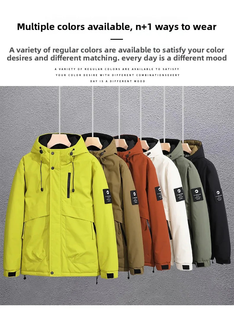 Thick Hooded Hiking Jacket