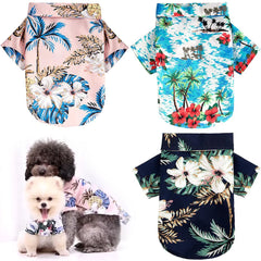 Hawaiian Print Breathable Dog Shirt