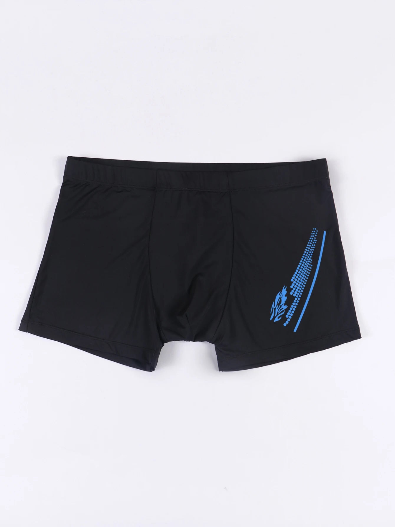 Swimming Trunks with Fashion Prints Men Quick Dry Beach Boxer Shorts with Drawstring Boy Swimwear Underpants