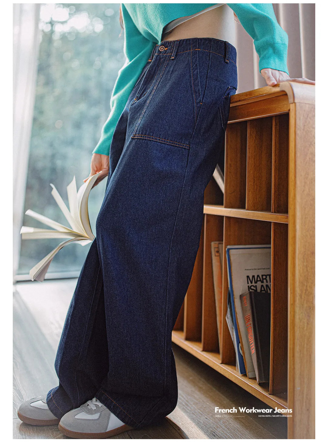 High Waist Vintage Straight Jeans