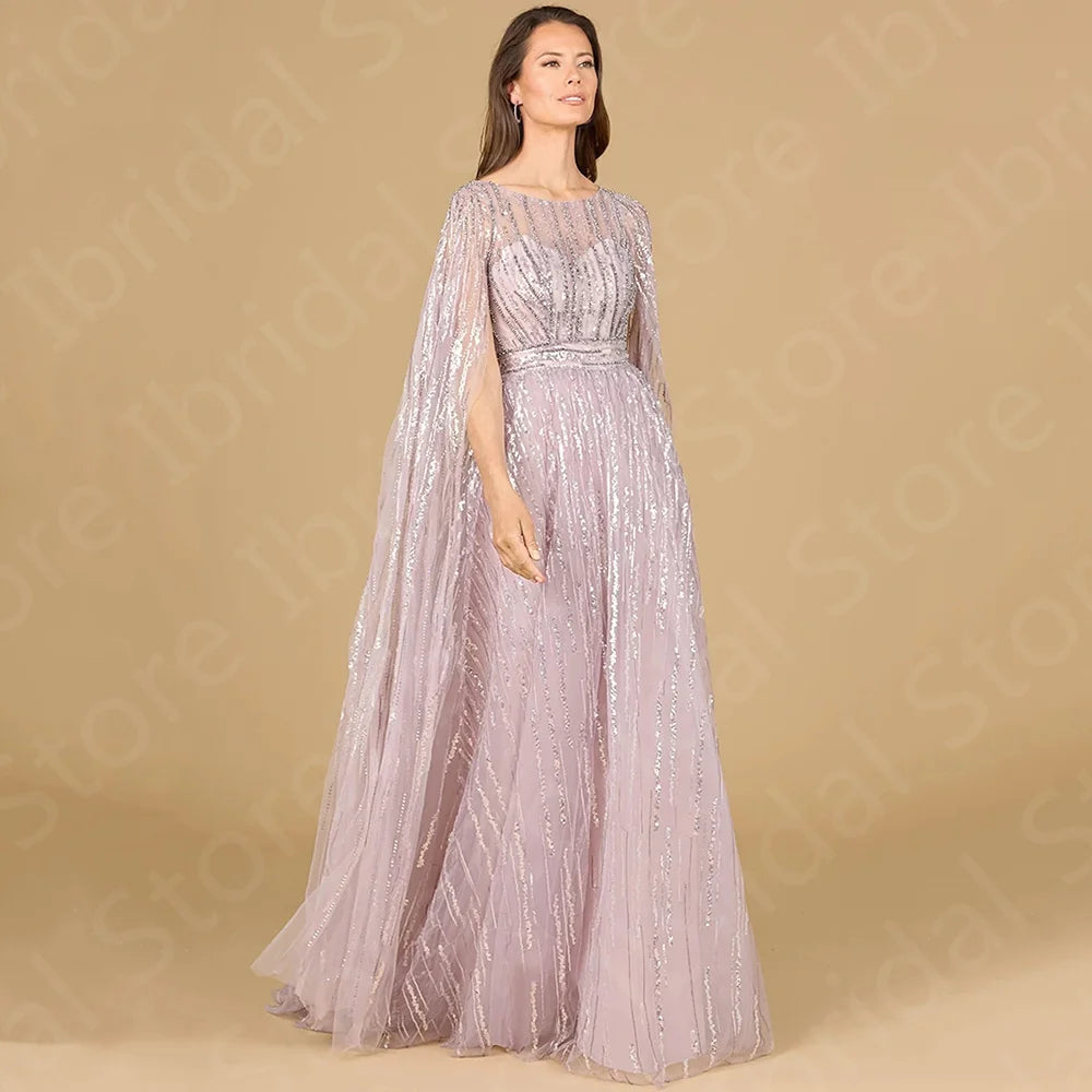Sparkling Pink Mother Wedding Gown