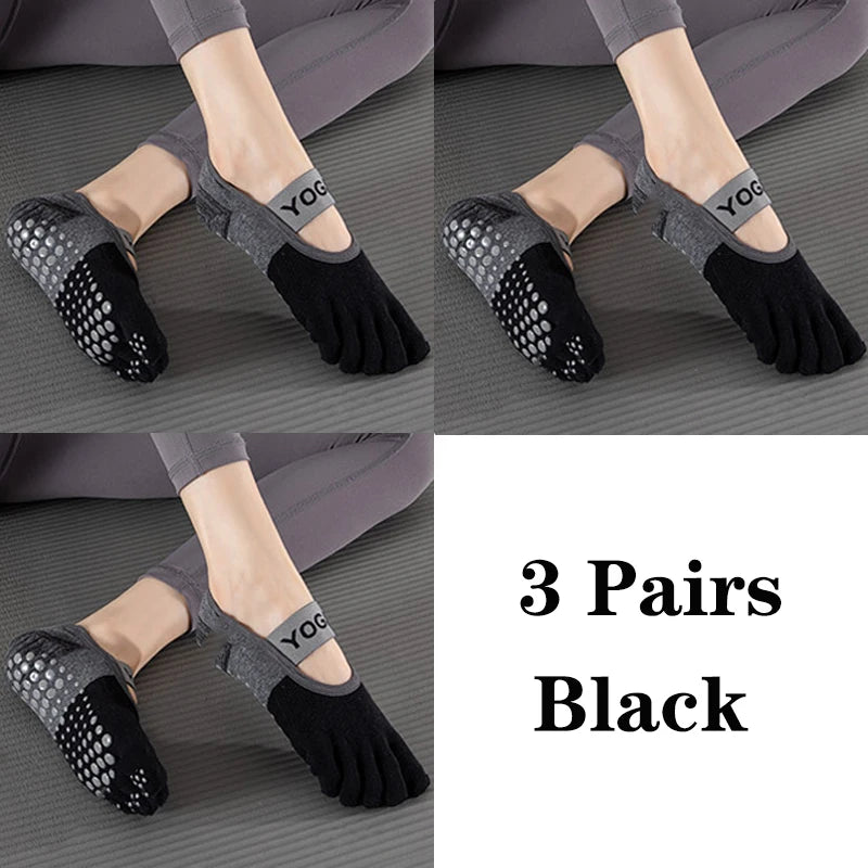 Grip Toe Yoga Socks Set