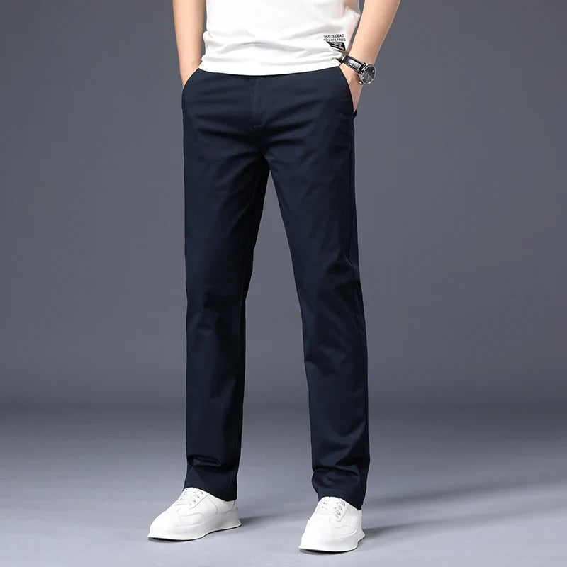 Everyday Stretch Straight Cotton Pants