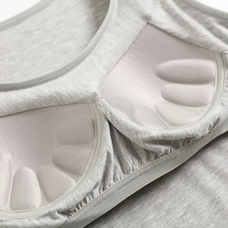 Women's Vest Tops With Built In Padded Bra Vest Slim Fit Tank Tops Sexy Shirts Feminino Casual Underlay Slimming Lingerie Top