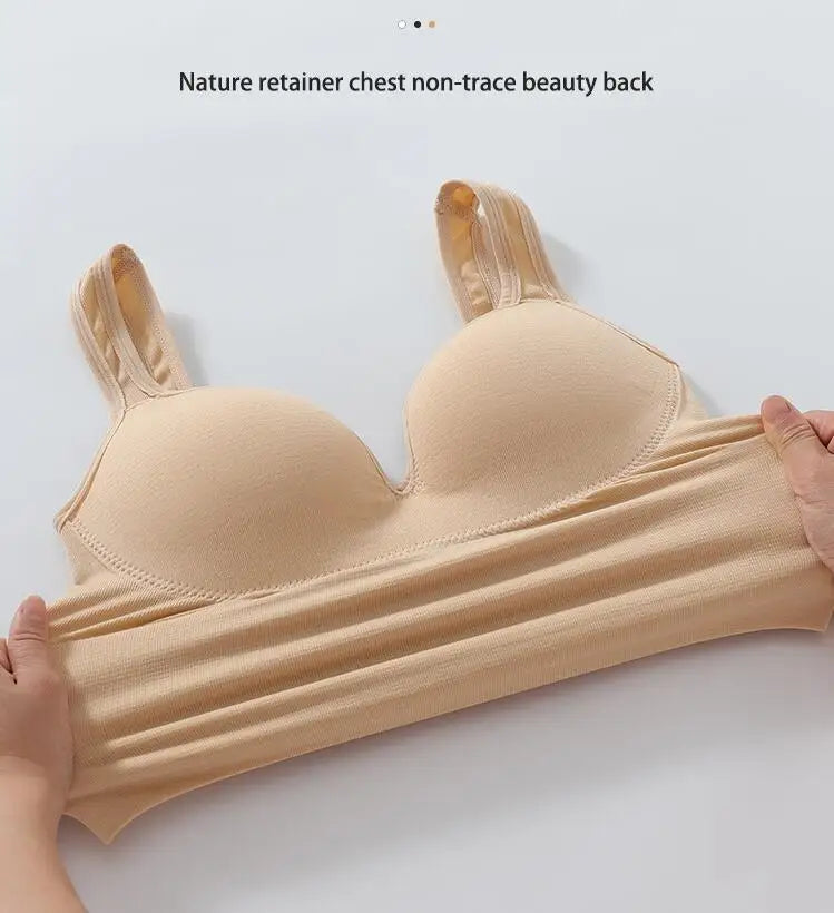 Sexy Sports Bra Beauty Back Push Up Bras Big Backless Straps Soft Support Lingerie For Women Underwear