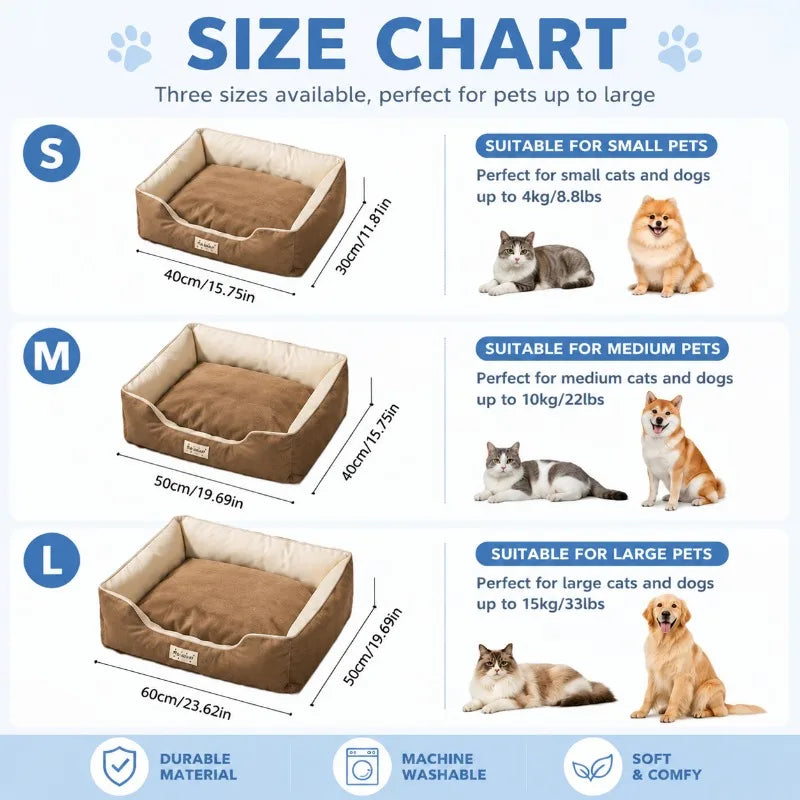 Soft and Cozy Dog And Cat Bed Four Season Pet Bed Suitable For Pet Nest For Small Medium Cats Small Dogs Pet Supplies