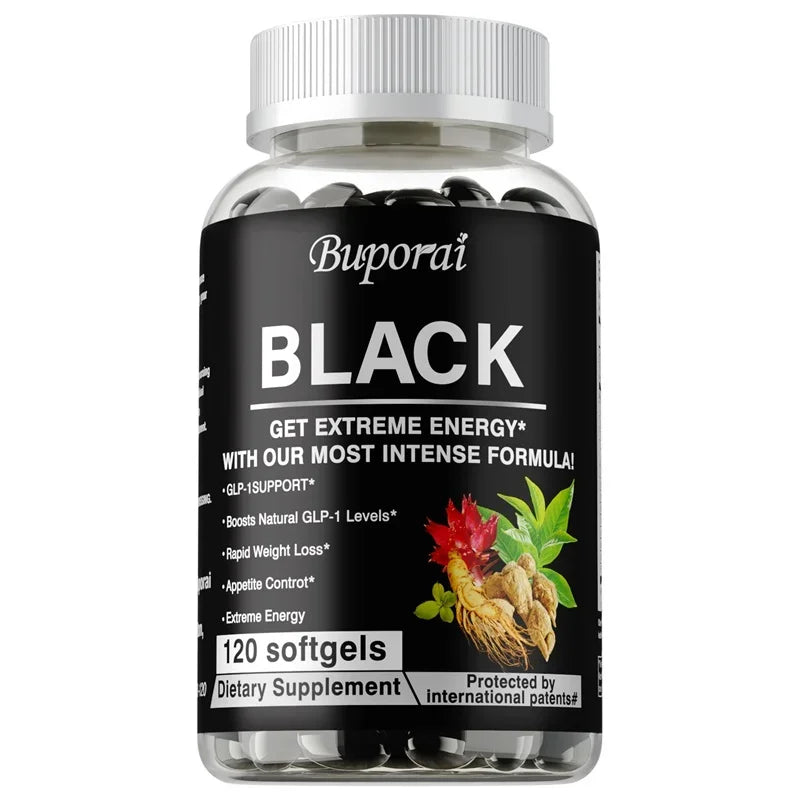Black Metabolism Support Capsule Supplement