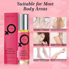Roll-On Pheromone Perfume - Exohormone Parfum Fruity Floral Scent, Long-Lasting Fragrance, Alcohol-Free, Essential for Dates