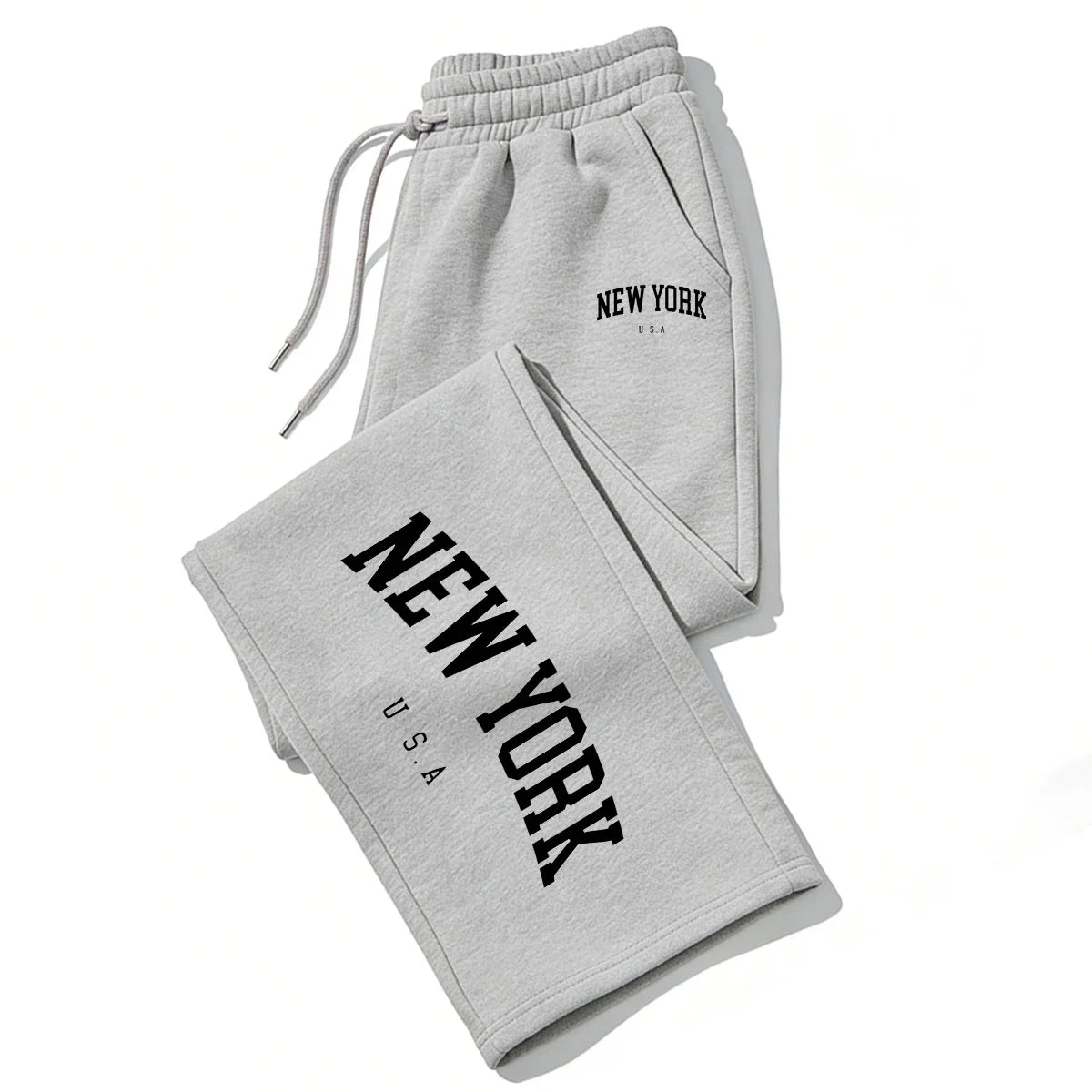 NEW YORK Printed Jogger Pants for Men & Women High Quality Breathable Sweatpants for Running Casual Wear