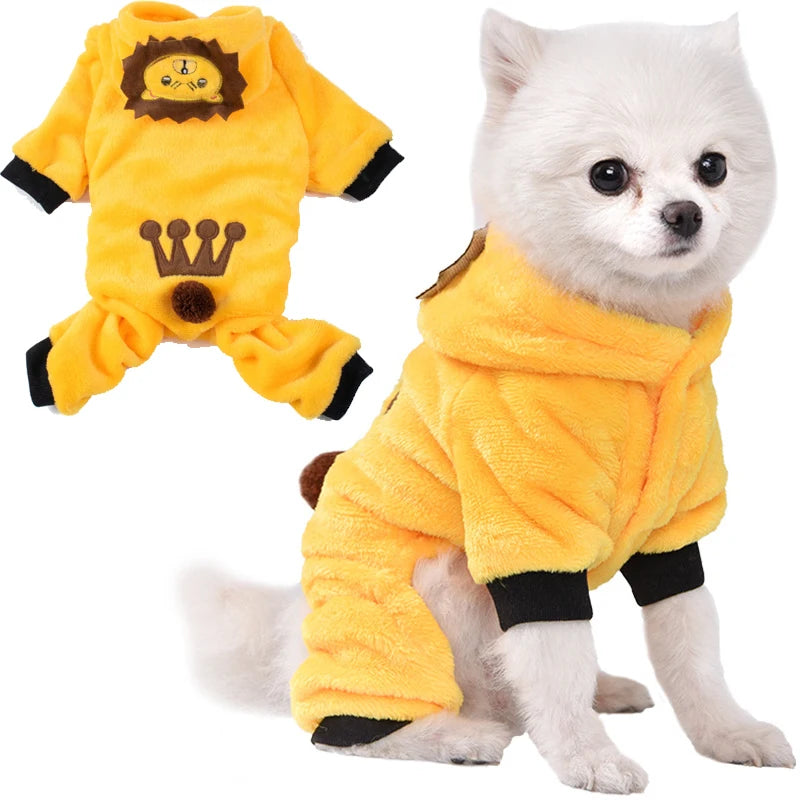 Soft Warm Fleece Dog Jumpsuit