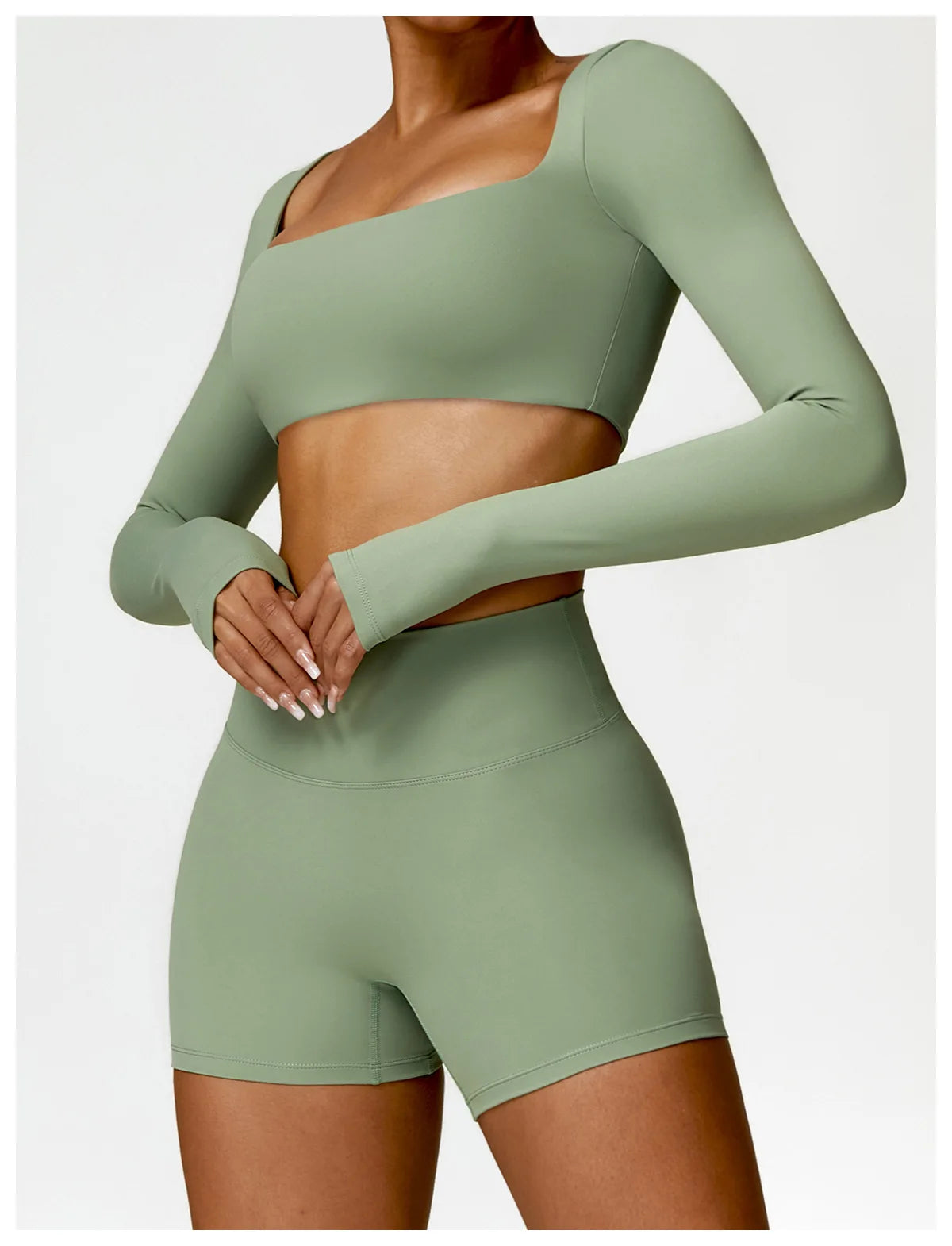 Summer 2PCS Yoga Suit Sports Set Women Quick-Dry Gym Set Women Tracksuit Running Workout Long Sleeve Sports Shirt Yoga Clothing
