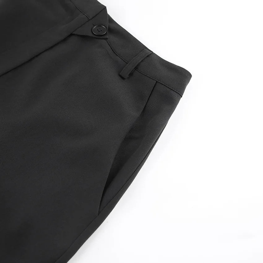 Black Loose Long Skirts Women A-Line Zip Skirts Ladies Elegant Summer Skirts Female With Pocket Ankle-Length Skirts