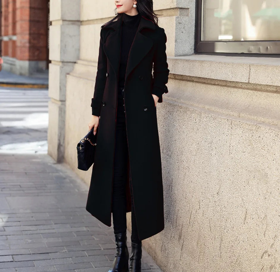 Korean Long Wool Winter Coat