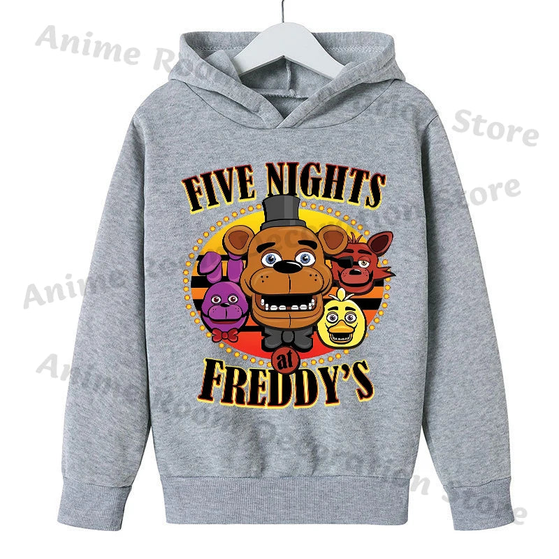 Kids Cartoon Sporty Pullover Hoodie