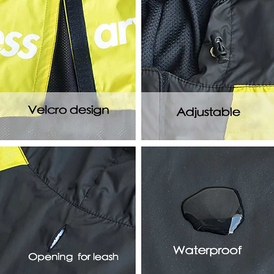 Fashion Pet Dog Clothes  Raincoat Waterproof Reflective Pet Jacket Dog Cat Coat for Small Medium Large Dogs Clothes