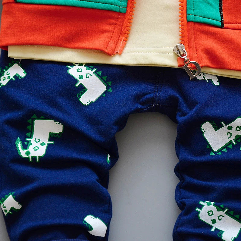Baby Boy Hooded Cotton Set