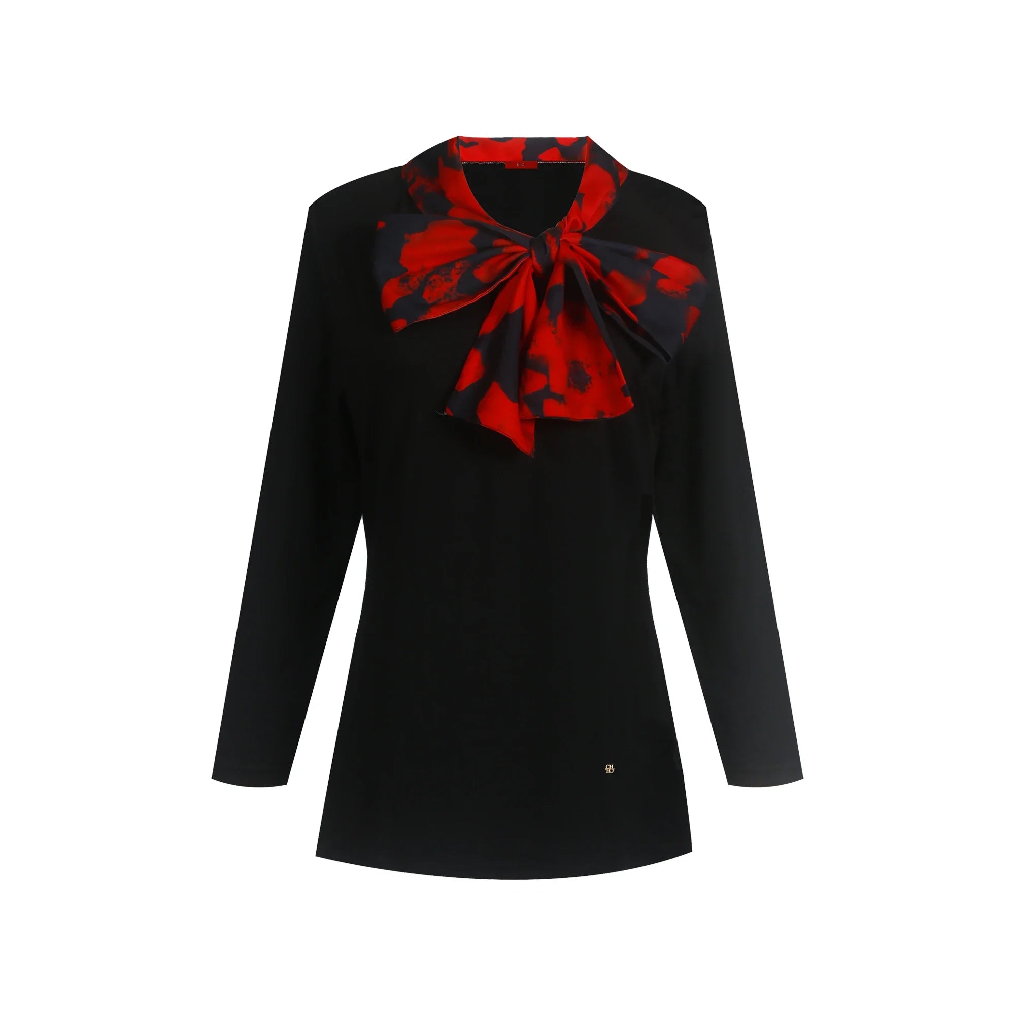 Women's Tops Long Sleeved Vintage Fashion Female Top T-Shirt Silk Scarf Bow Design Casual New Top Retro Office Ladies T-Shirt