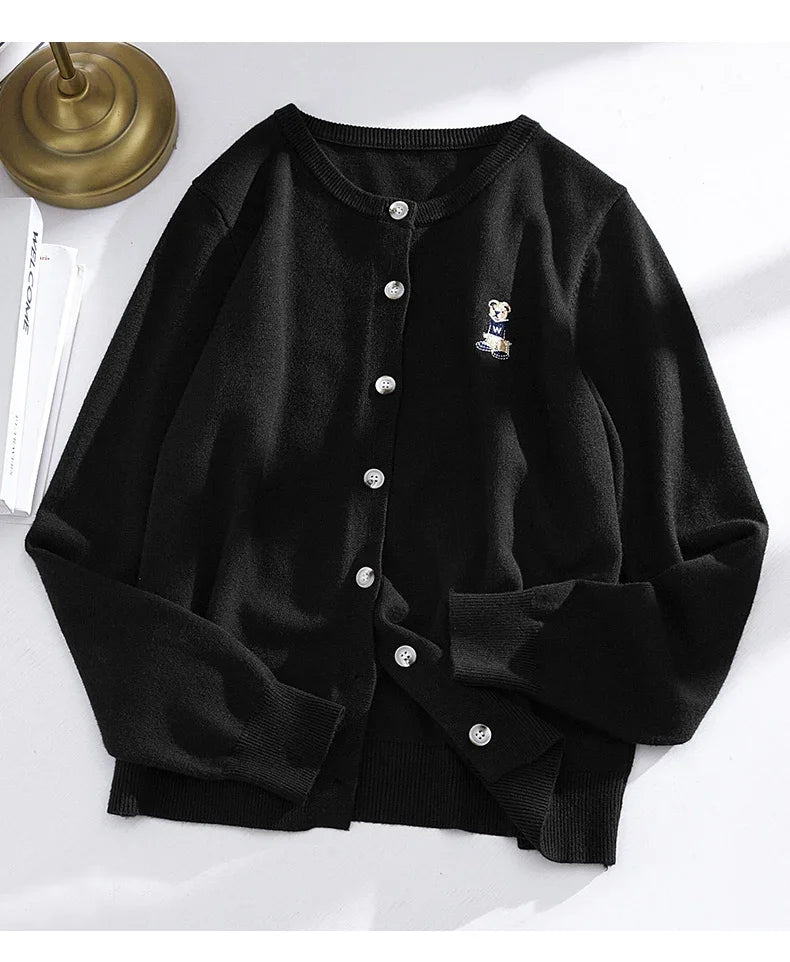 Korean V Neck Knit Cardigan