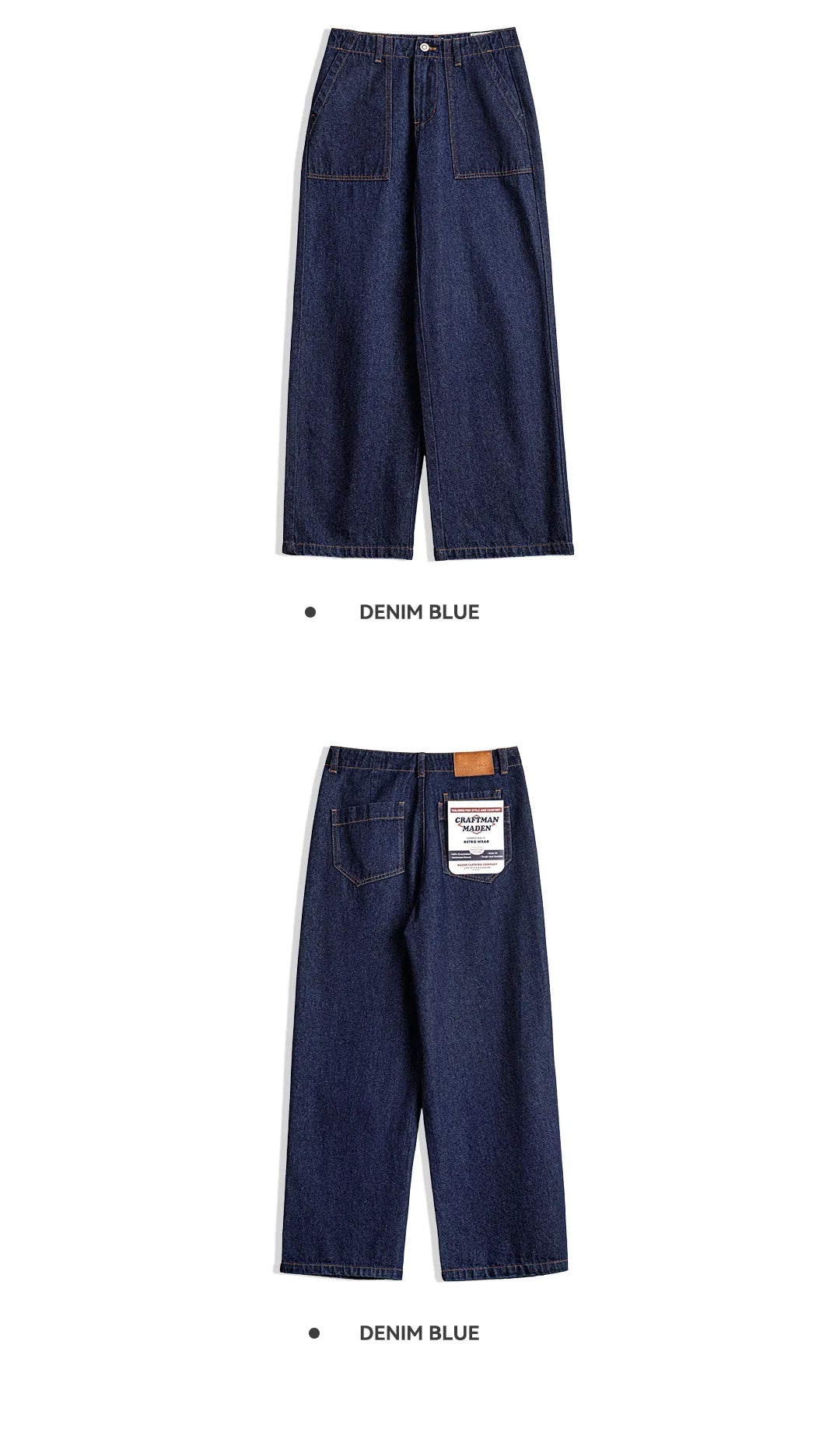 High Waist Vintage Straight Jeans