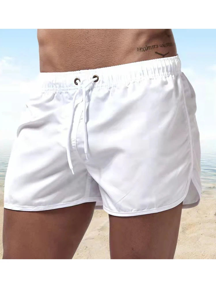 Summer Casual Shorts Men Breathable Beach Shorts Ice Silk Comfortable Fitness Basketball Sports Short Pants Male Running Shorts