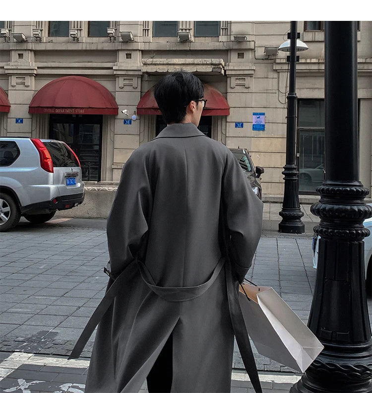 Korean Inspired Long Windbreaker