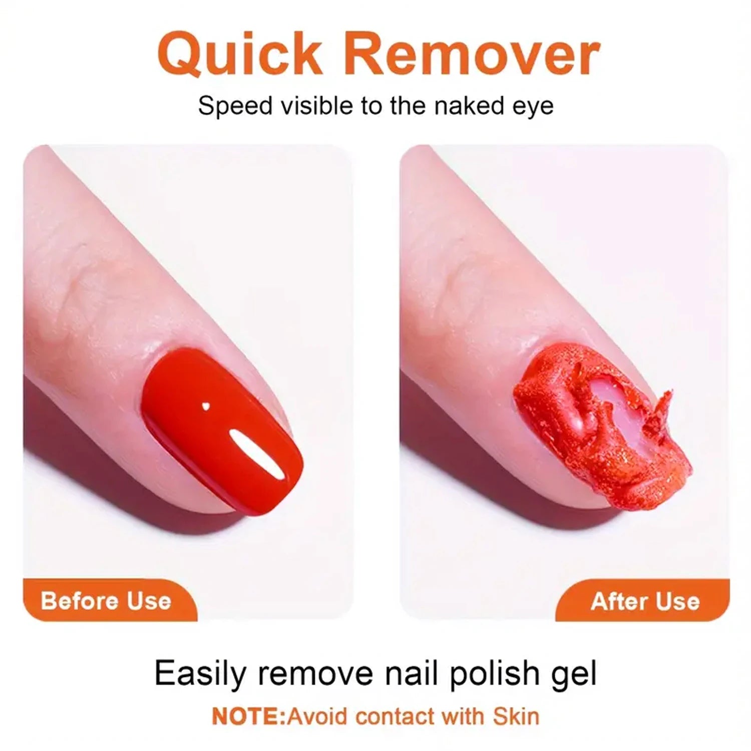 Nail Polish Gel Remover Set,2-5 Minutes Quick Remover Polish,With Gel Nail Polish Remover ,Nail  Latex Tape,For Nail Salon Care