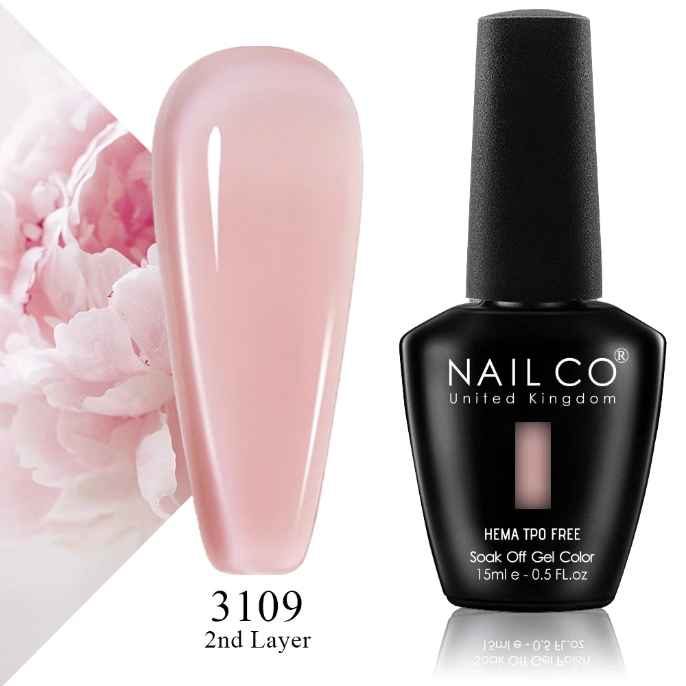 NAILCO 15ml Nail Gel Polish Semi Permanent UV Varnish Nails Art Gel Vernis Manicure TOP BASE Nails Products Supplies Equipment