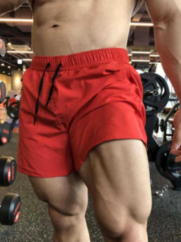 Summer Casual Shorts Men Breathable Beach Shorts Ice Silk Comfortable Fitness Basketball Sports Short Pants Male Running Shorts