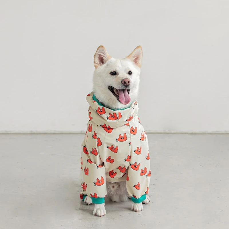 Waterproof Hooded Pet Rain Jacket