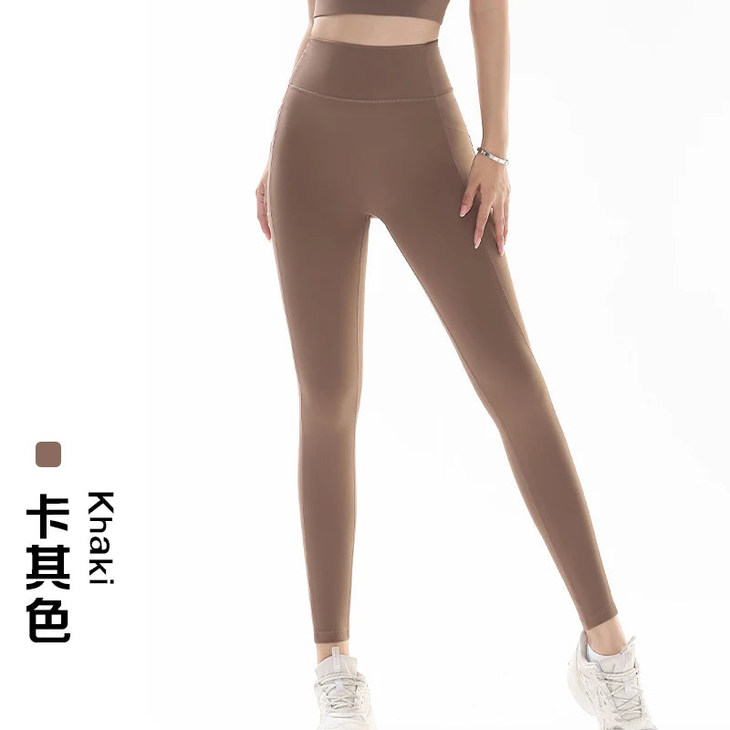 Yoga Leggings for Fitness Legging Sport Side Pocket Pants Female Soft High Waist Leggins Push Up Gym Tights Women