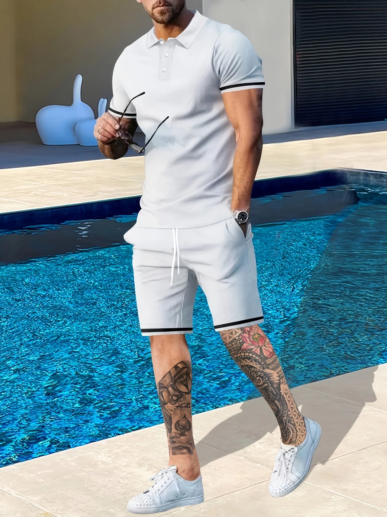 Travel Polo Short Set