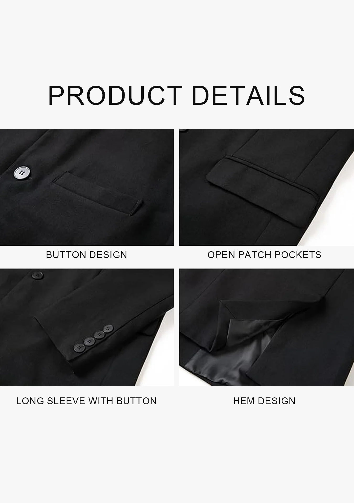 Men’s Lightweight Stand-Collar Casual Blazer