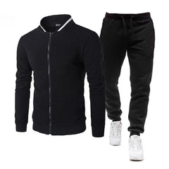 2025 New Mens Tracksuit Set Two Piece Tracksuit Men Fashion Jogging Suit Outfits Men Spring Autumn Baseball Sports Suit Set Wear