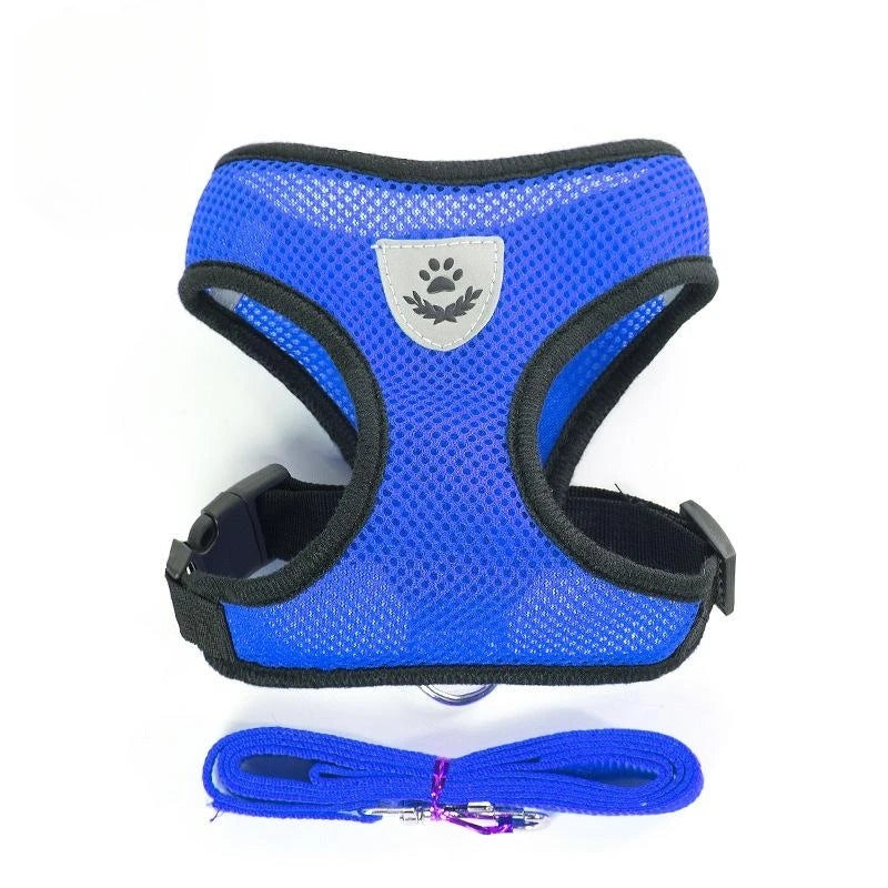 Breathable Mesh Vest Lead Leash