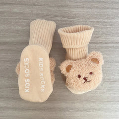 Cartoon Bear Infant Knit Socks