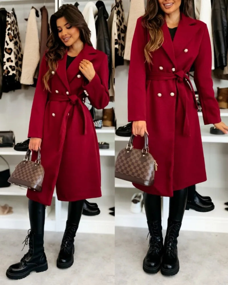 Vintage Double Breasted Wool Trench