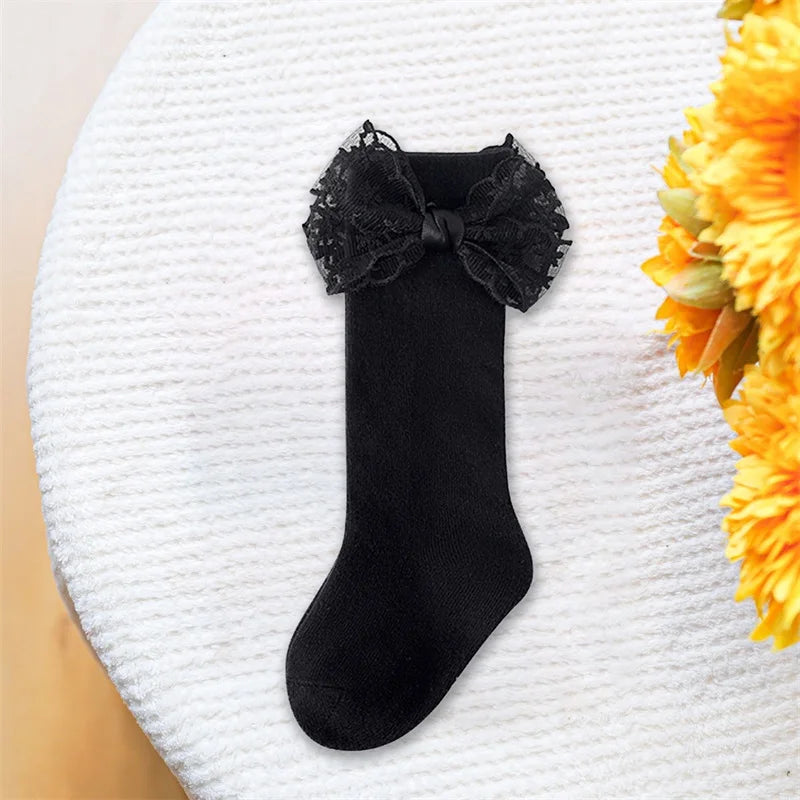 Baby Girl Lace Knee Socks