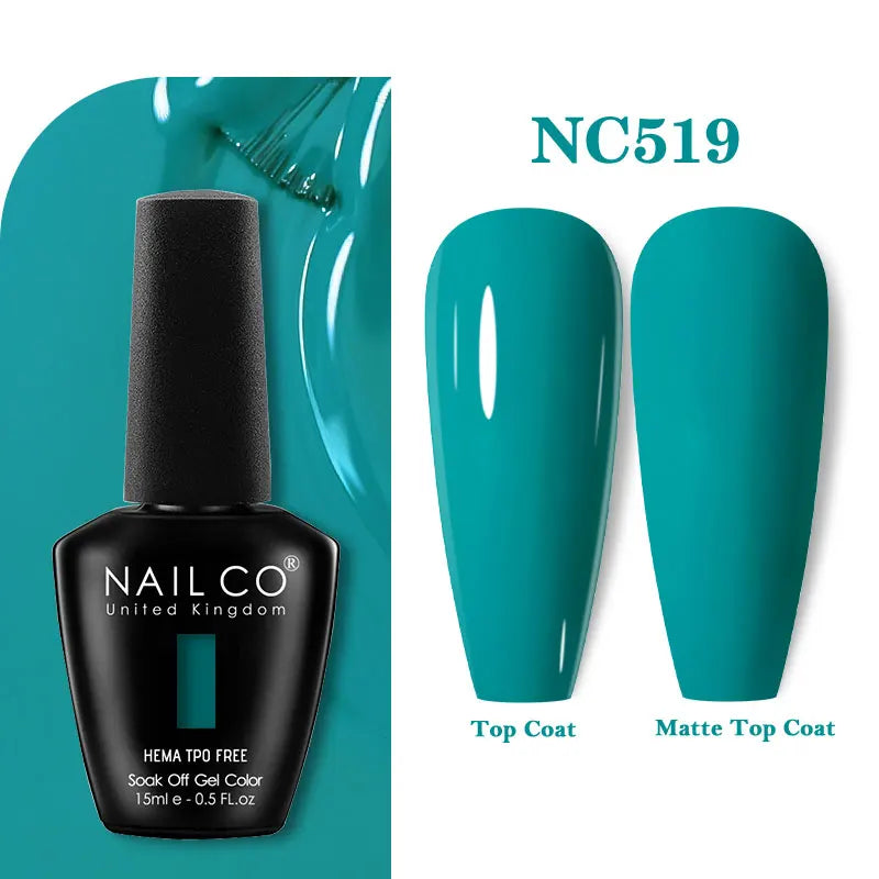 NAILCO 333 Colors Gel Nail Polish Semi Permanent Varnishes Nails Art Design Hybrid Soak Off Top Base Coat UV Gel Manicure 15ml