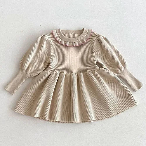 Knitted Princess Party Girls Dress
