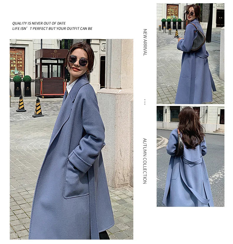 Double Faced Wool Korean Coat