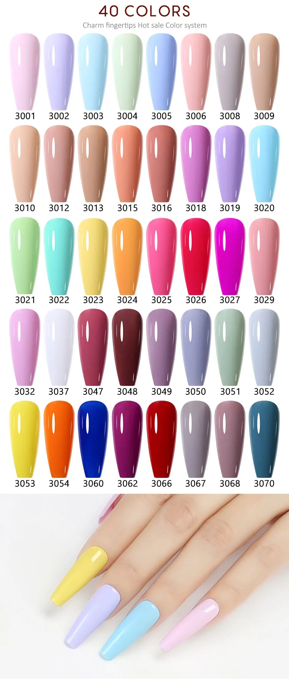 NAILCO 333 Colors Gel Nail Polish Semi Permanent Varnishes Nails Art Design Hybrid Soak Off Top Base Coat UV Gel Manicure 15ml