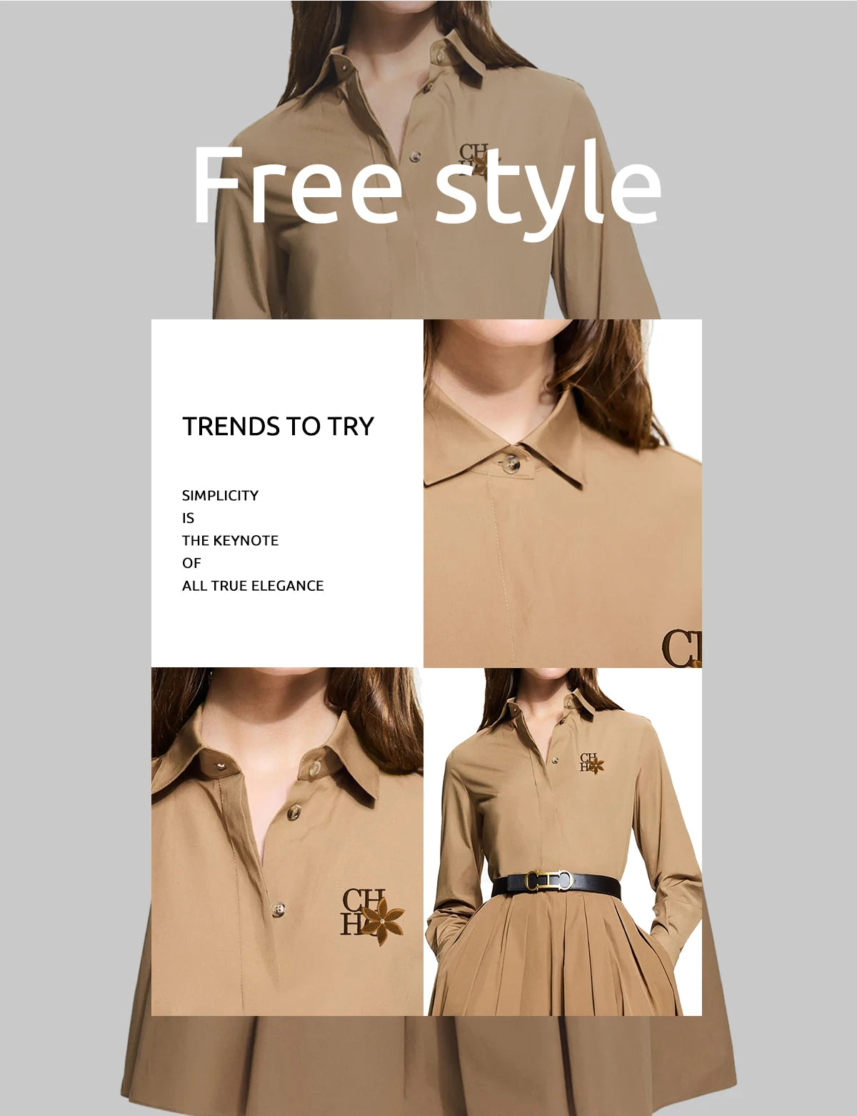 TITLE: Chic Skirted Office Ensemble Set