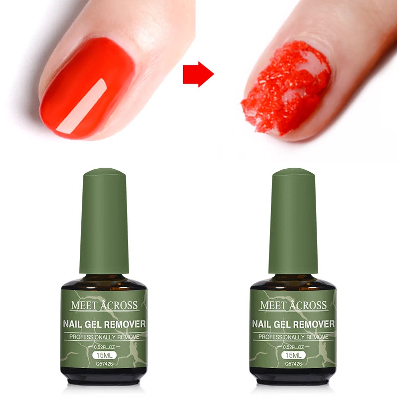 1/4bottle Nail Gel Remover Polish Soak-Off 3 Minutes Quickly & Easily Removes Gel Polish 0.5fl.Oz Professional Non-Irritating