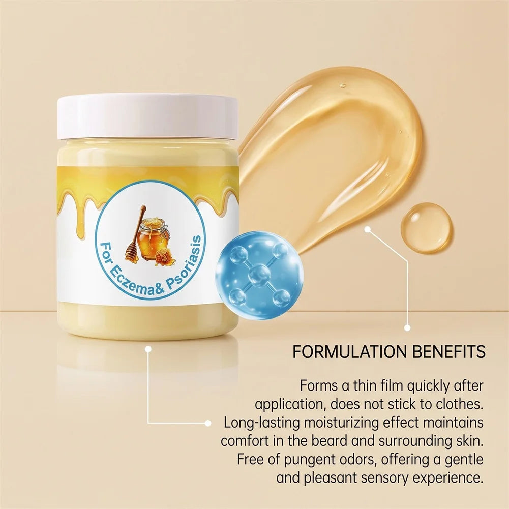 Beard Moisturizing Gel Leave-In Beard Conditioner For Men Hydrates Skin Underneath To Prevent Flakes For Effortless Styling
