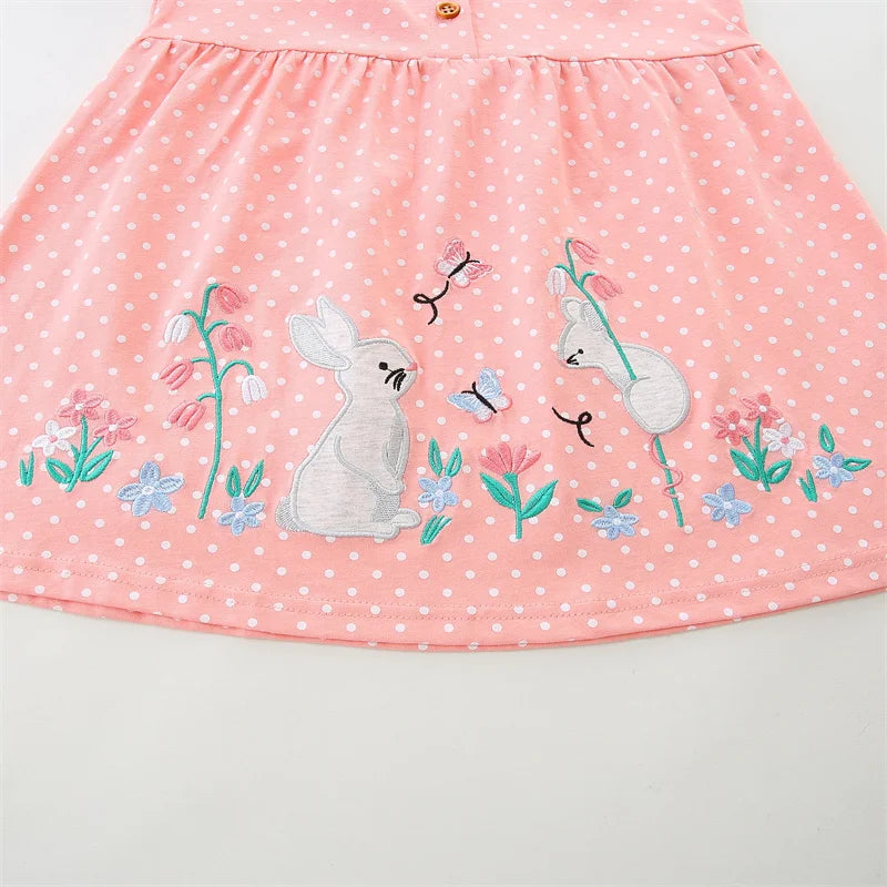 Butterfly Polka Princess Girls Dress