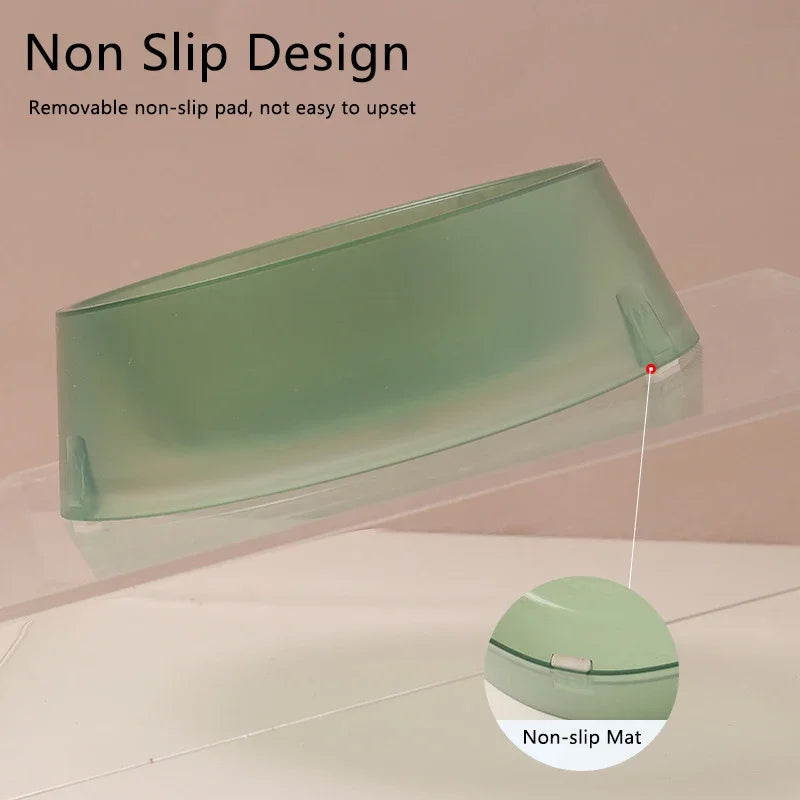 Pet Large Capacity Bowl Puppy Snack Bowl Antislip Round Mouth Single Bowls Cat Dog Feeding Water Storage Bowl Pet Feed Supplies