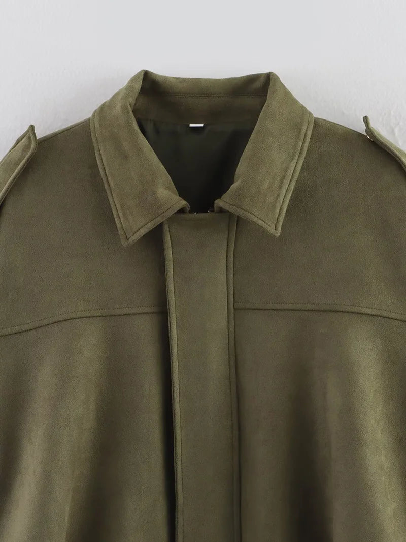 Vintage Loose Bomber Jacket