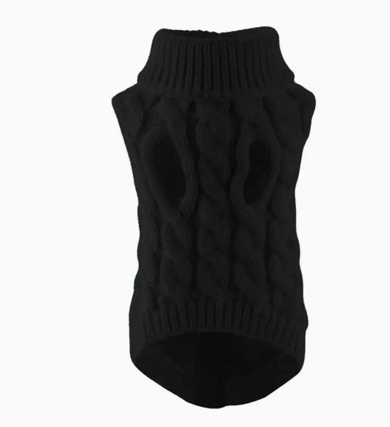 Twist Knit Warm Dog Sweater