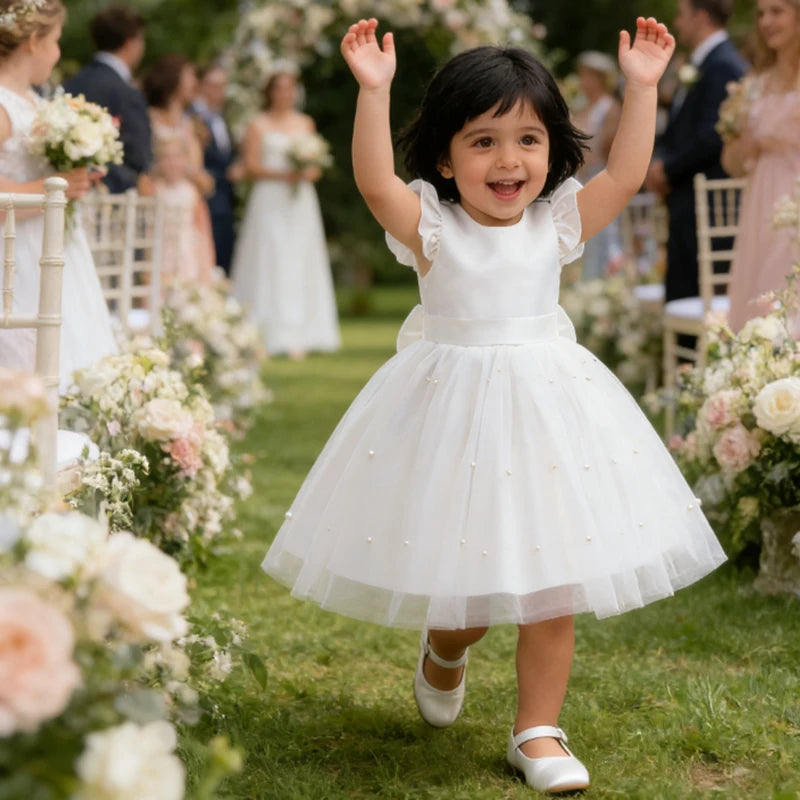 Elegant Bow Princess Party Dress